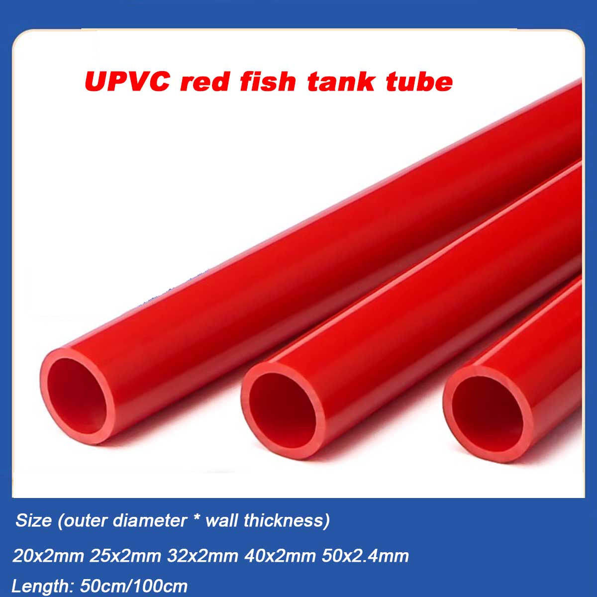 Aquarium Plant Red - 20 ~ 50mm UPVC Rohr Aquarium