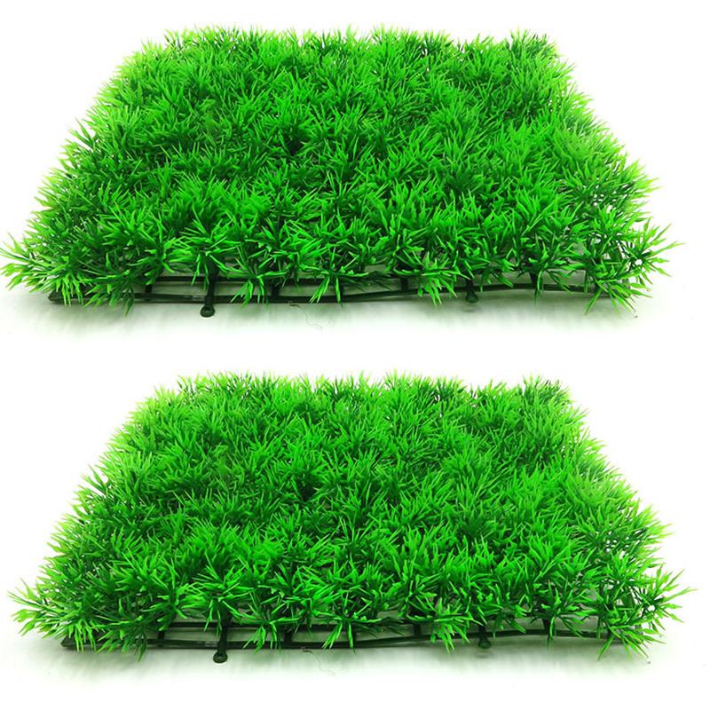 Planted Aquarium Moss - Künstliche grüne Graspflanze, Rasen, Rasen, Aquarium,
