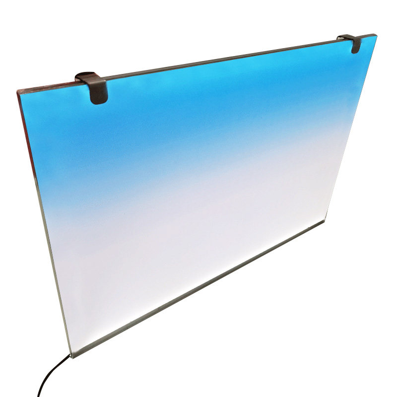 Aquarium Planted Background - Maßgefertigtes LED-Aquarium-Hintergrundpanel, RGB-Farbverlauf Acryl-Lichtplatte, Weißlicht-Dekoration für