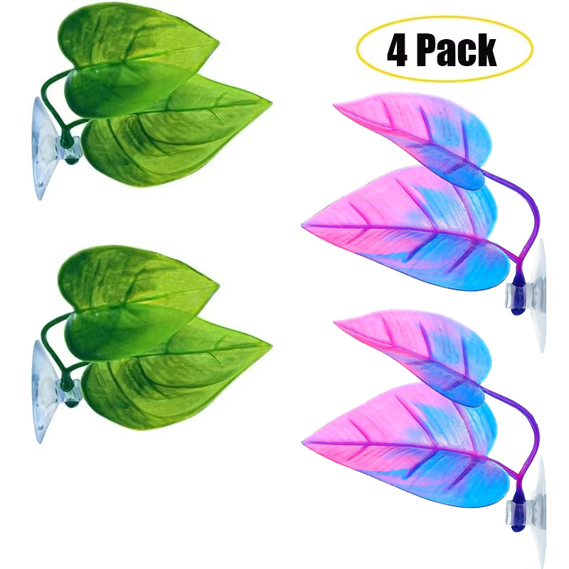 Aquarium Plant Rings - Betta-Fischblatt-Hängematte, die das natürliche Lebensraum simuliert,