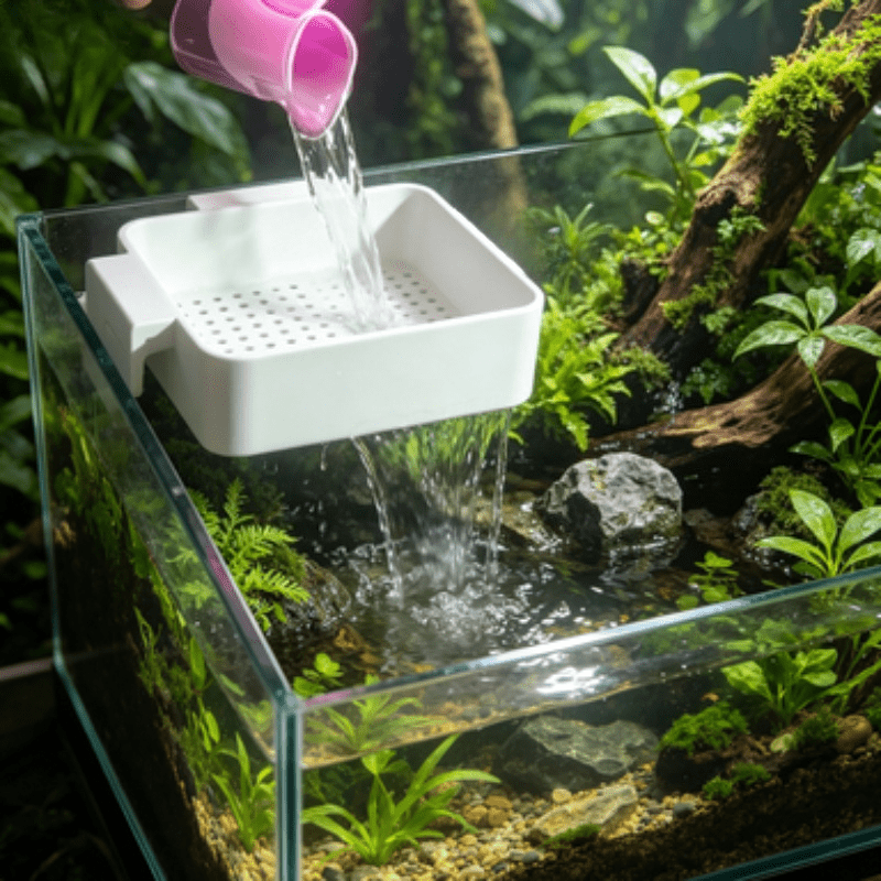 Planted Aquarium With Sand - Aquarium-Wasserwechsler Fischbecken-Wasserflussverteiler Anti-Spritz-Halterung für Wasserpflanzen Sandschutz