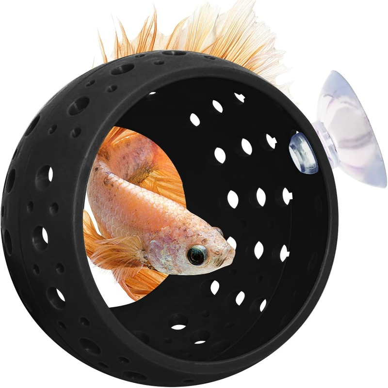 Aquarium Plant Rings - Betta Glühbirnen-Verstecktunnel Aquarium Fischversteck mit Saugnapf