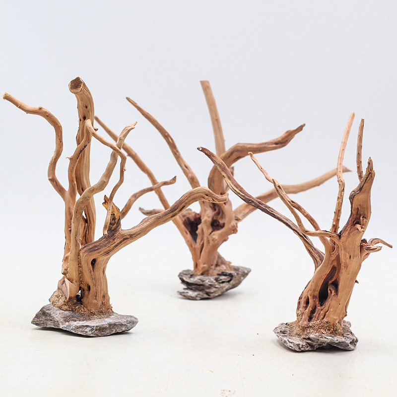 Aquarium Plant Rings - 1PC Aquarium Landschaftsbau Holz Ornamente Baum