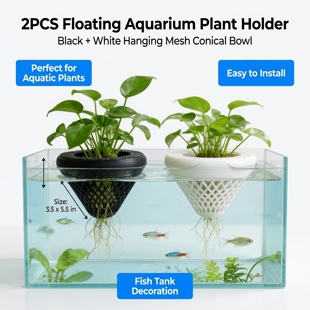2 Stück Schwimmende Aquarien-P – Aquarium Plant Rings Bewertung und Preis