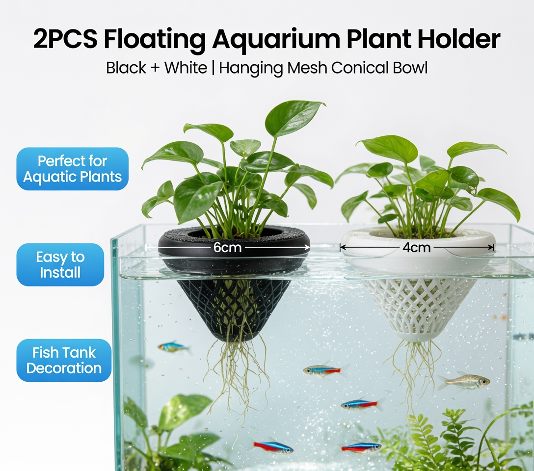 2 Stück Schwimmende Aquarien-P – Aquarium Plant Rings Bewertung und Preis