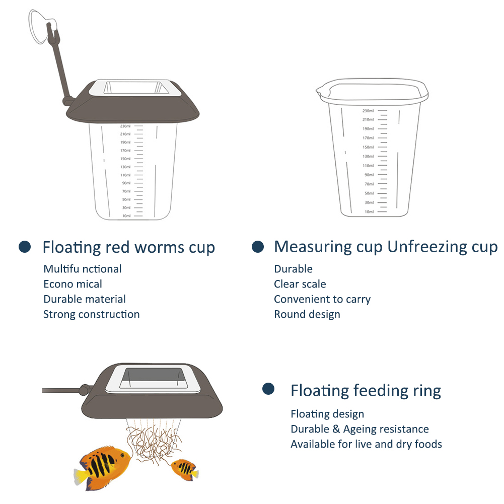 Aquarium Feeder Rot Wurm Tasse – Aquarium Plant Red Bewertung und Preis